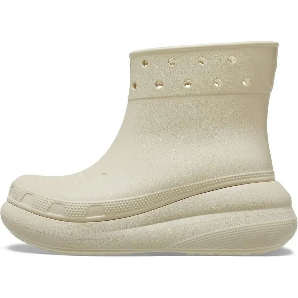 NEW Crocs Crush Rain Boot Bone Cream Adult Womens Size 6 / Mens 4 Waterproof‎